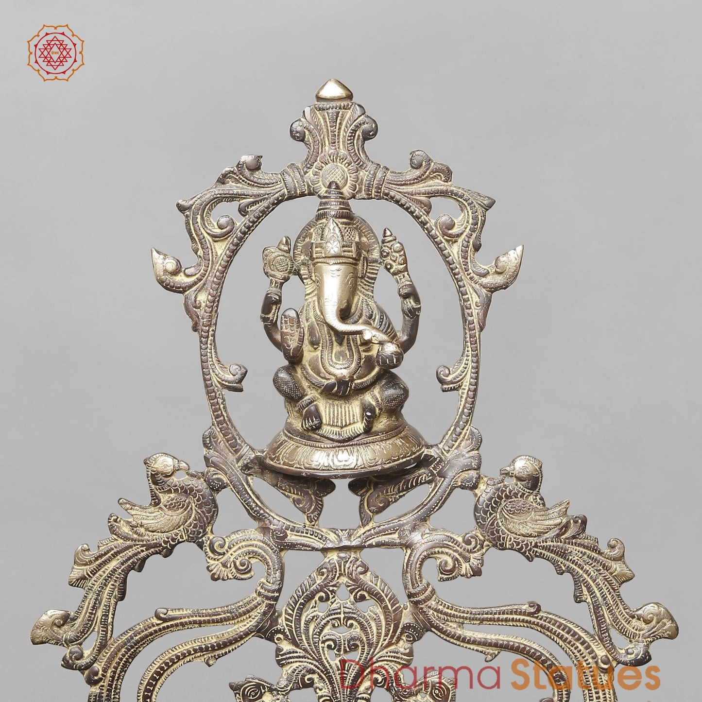 Brass Exclusive Ganesh Urli with Musicians Ganesh, Copper and Smooth Finish 30”