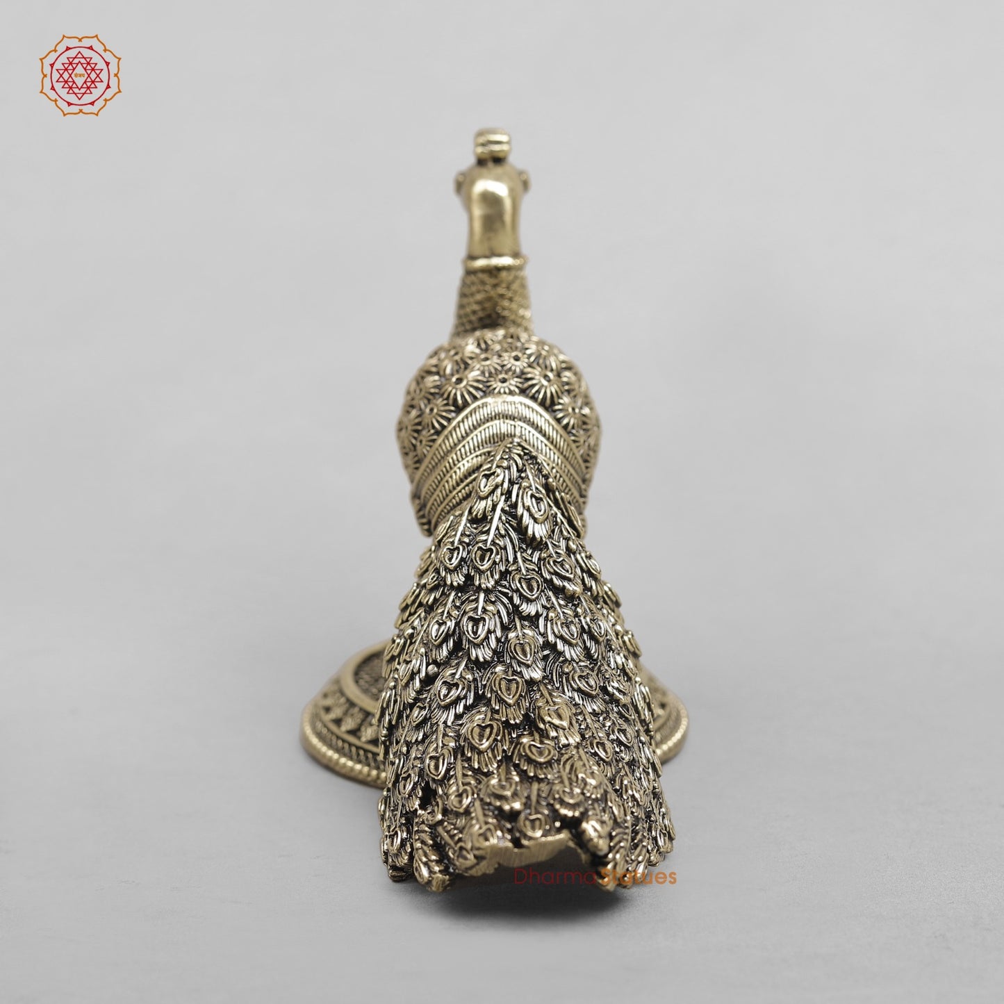 Brass Peacock Fine 4”