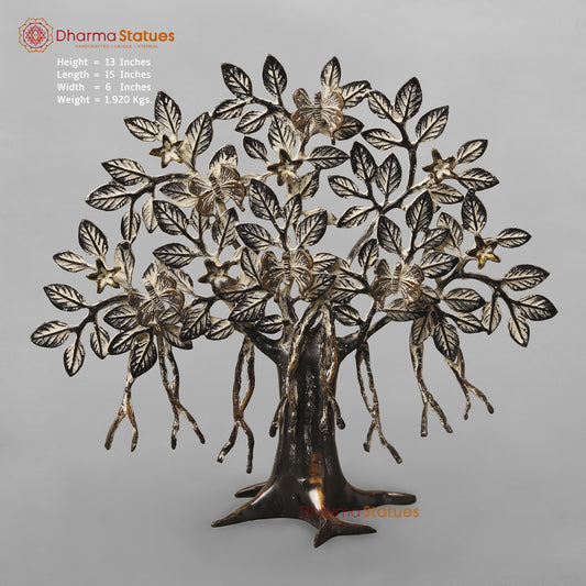 Brasa Tree Of Life (Kalpvriksh) Fine, Antique Copper Finish 13”