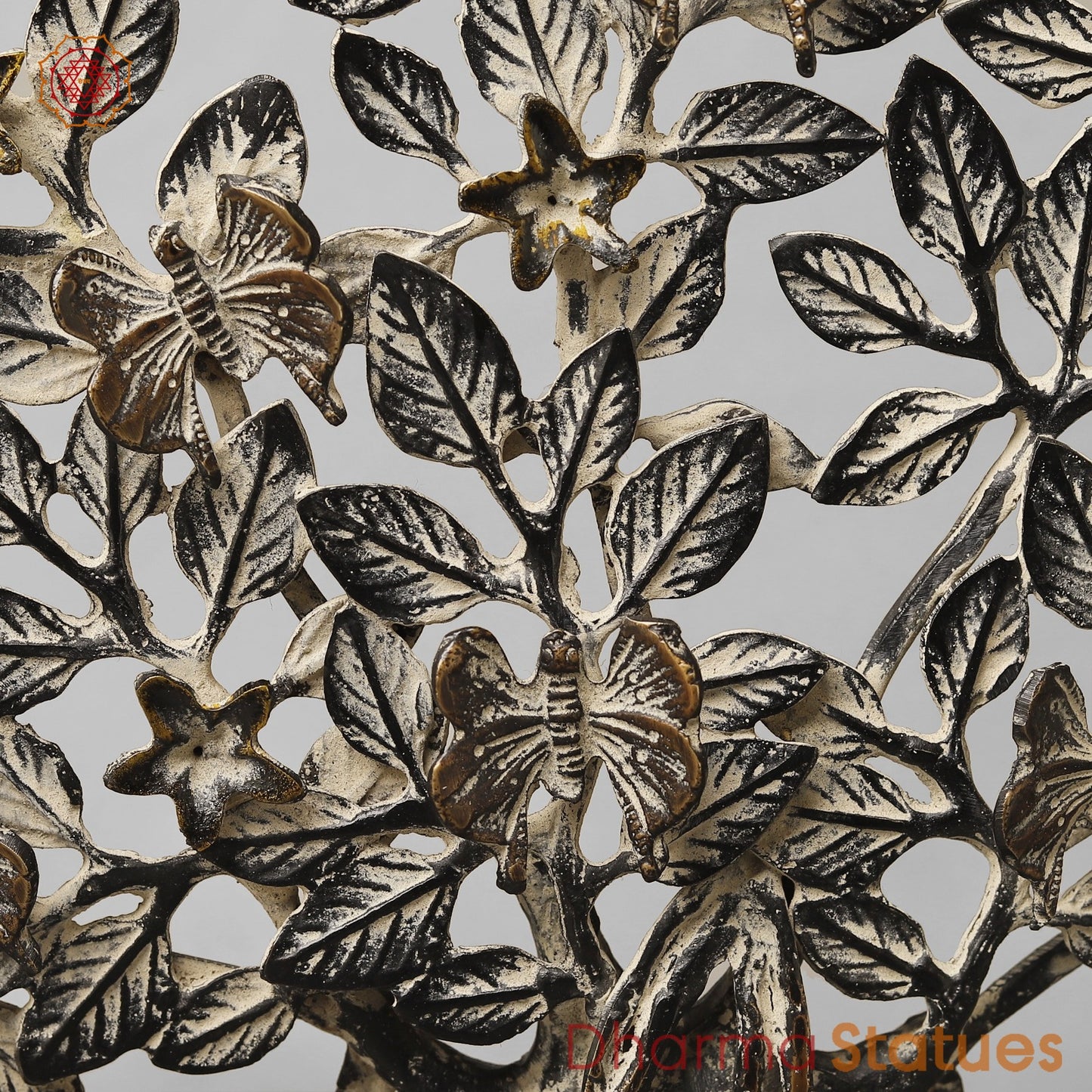 Brasa Tree Of Life (Kalpvriksh) Fine, Antique Copper Finish 13”