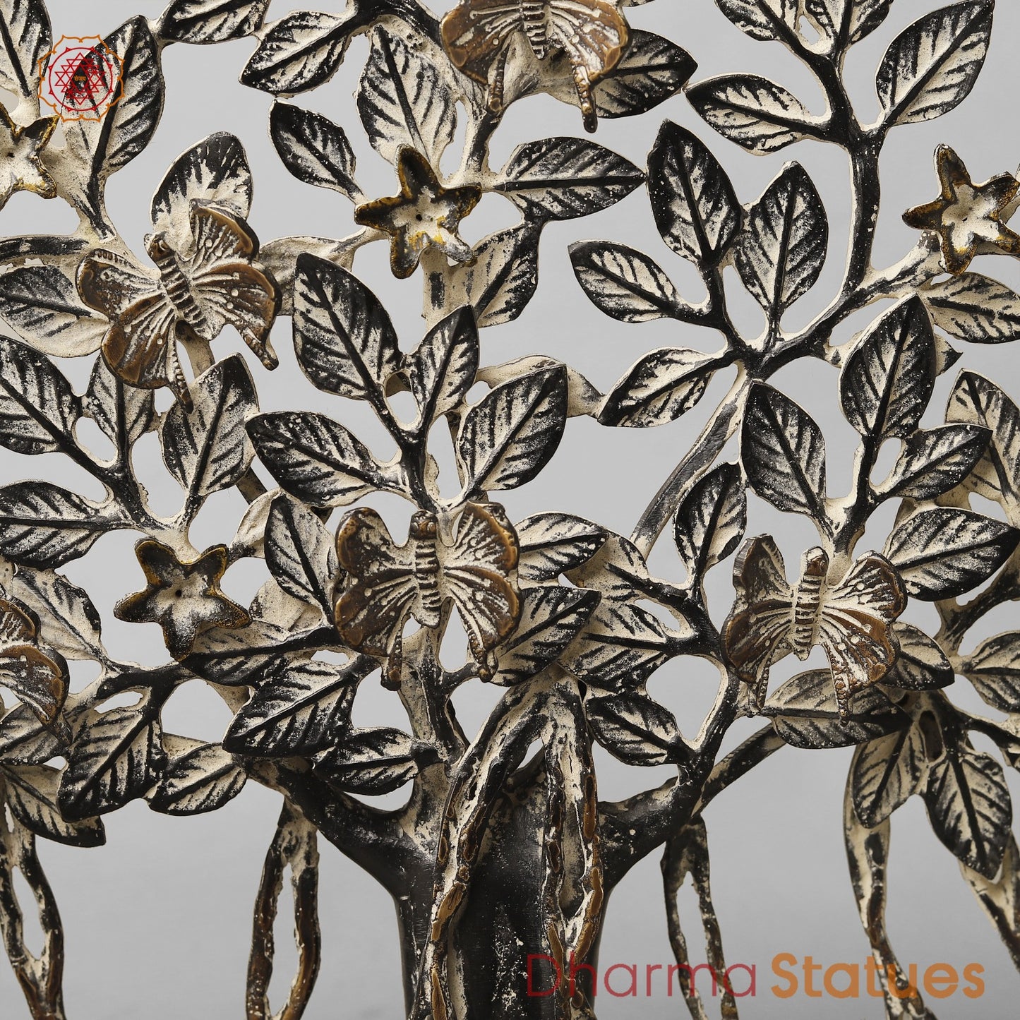 Brasa Tree Of Life (Kalpvriksh) Fine, Antique Copper Finish 13”