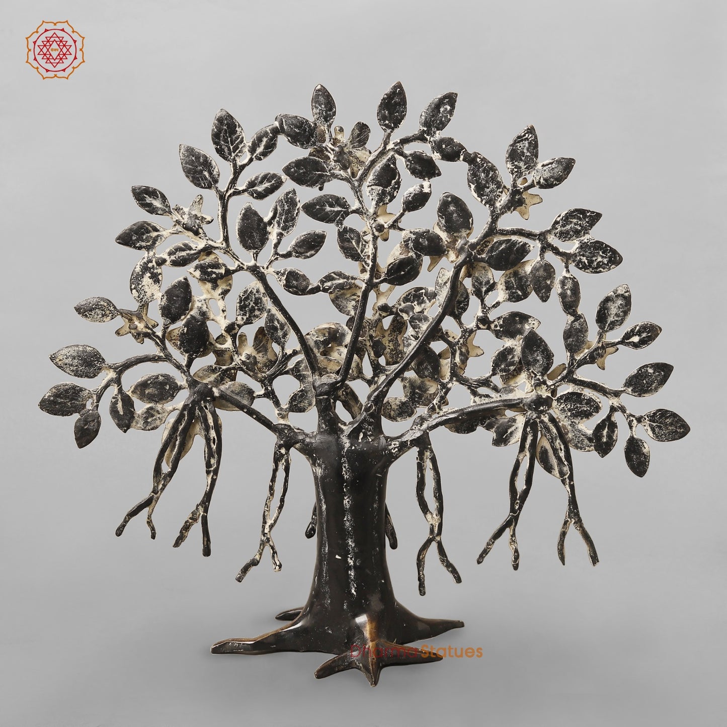 Brasa Tree Of Life (Kalpvriksh) Fine, Antique Copper Finish 13”