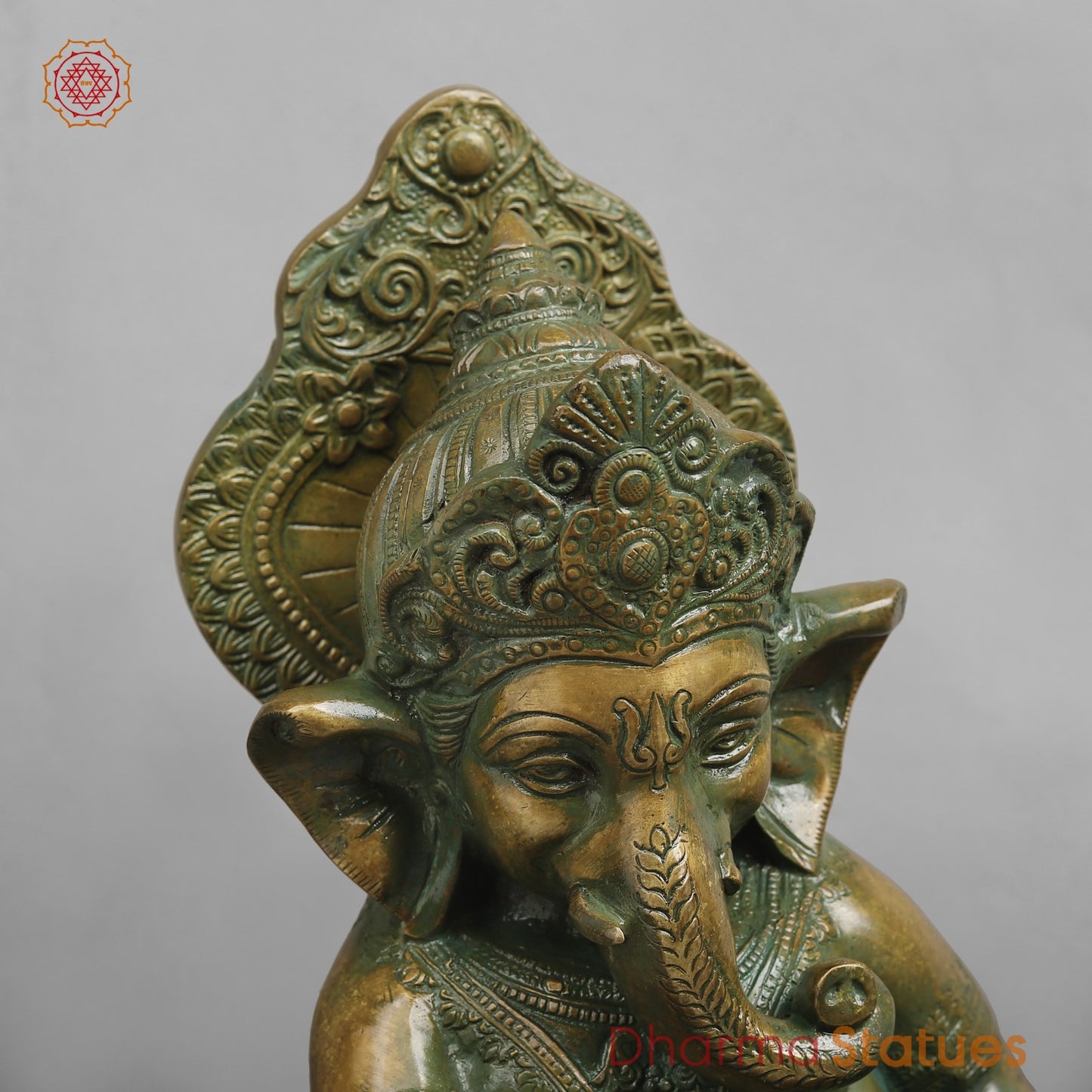Brass Musicians Ganesh Fine, Patina Finish 11”