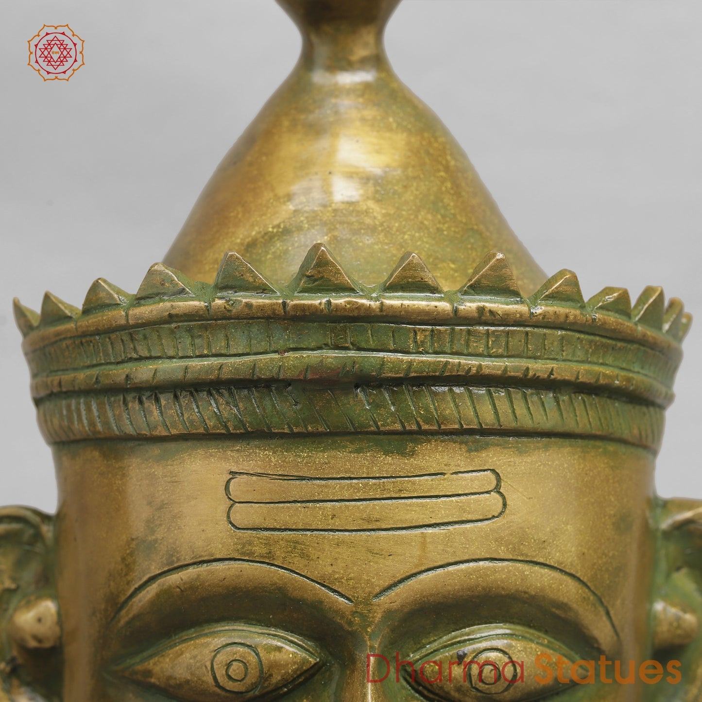 Brass Mukhlingams Fine, Patina Finish 14”