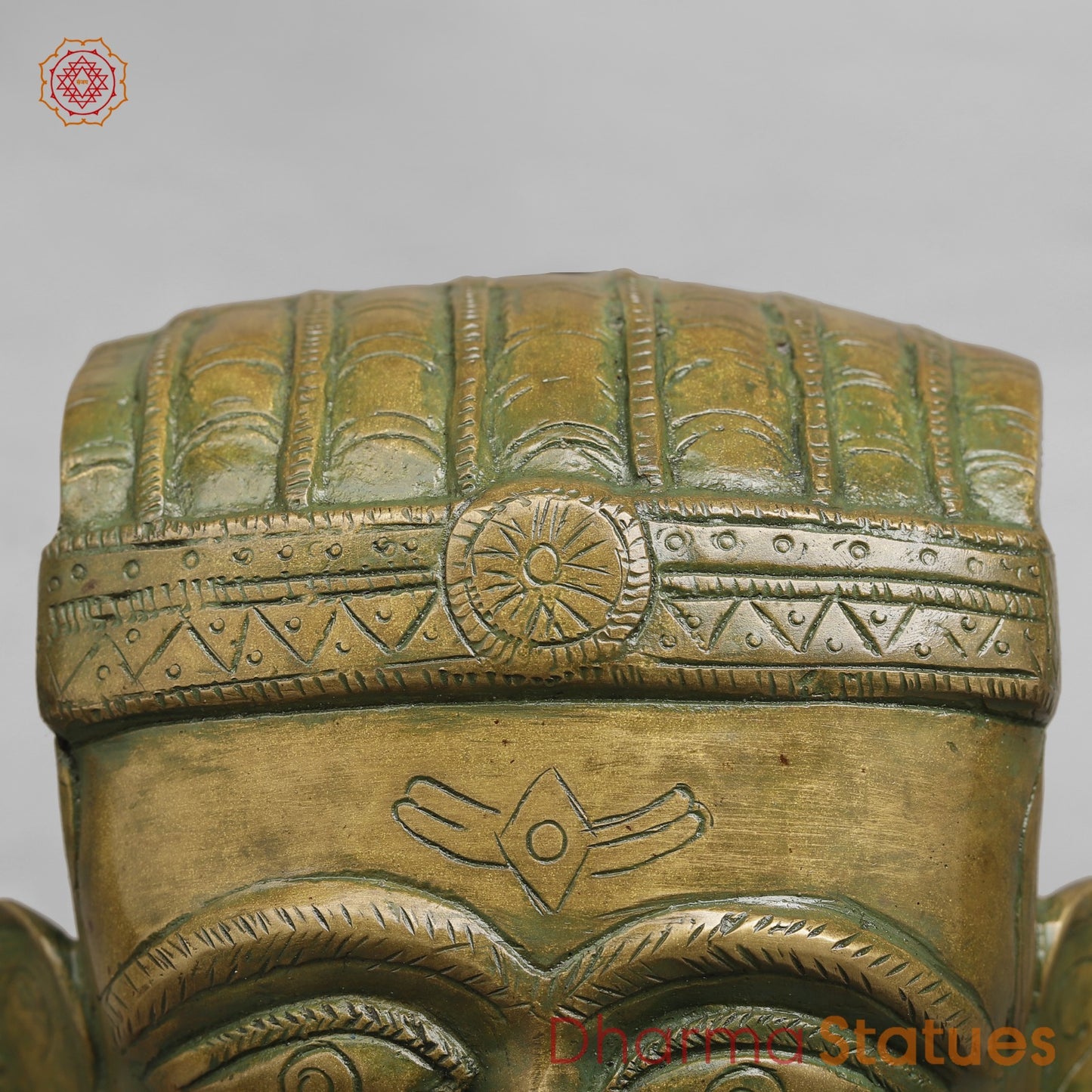 Brass Mukhlingams Fine, Patina Finish 14”