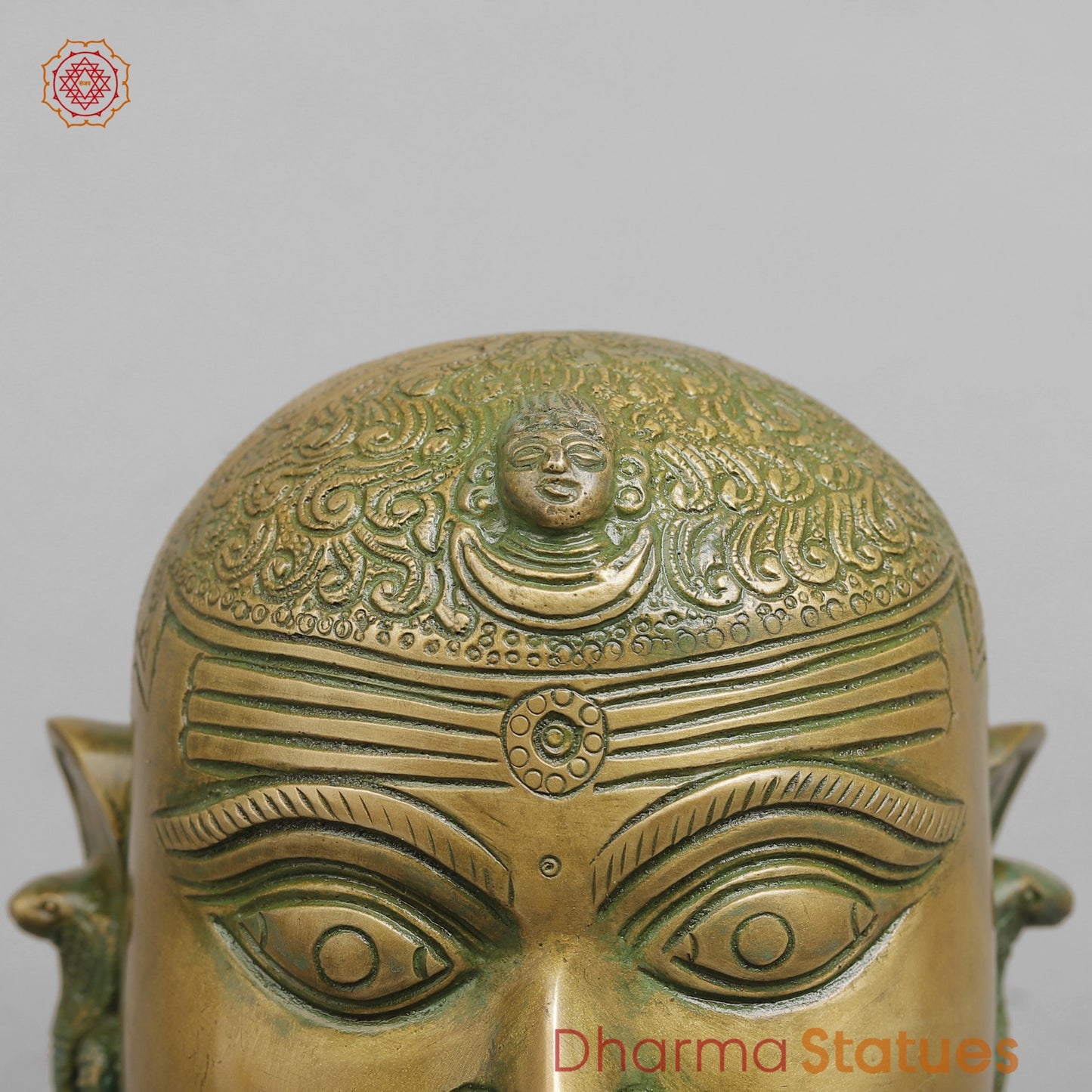 Brass Mukhlingams Fine, Patina Finish 14”