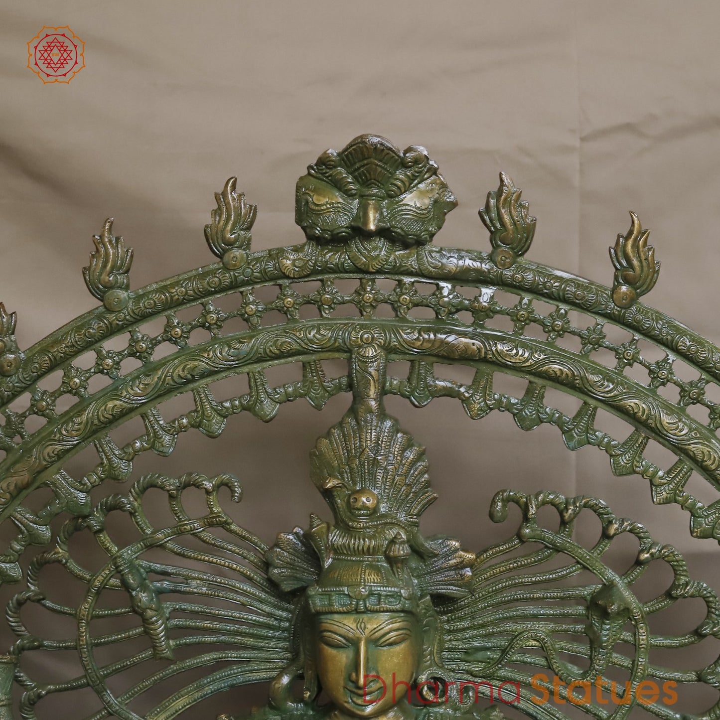 Brass Dancing Shiva (Natraj) Fine, Patina Finish 47”