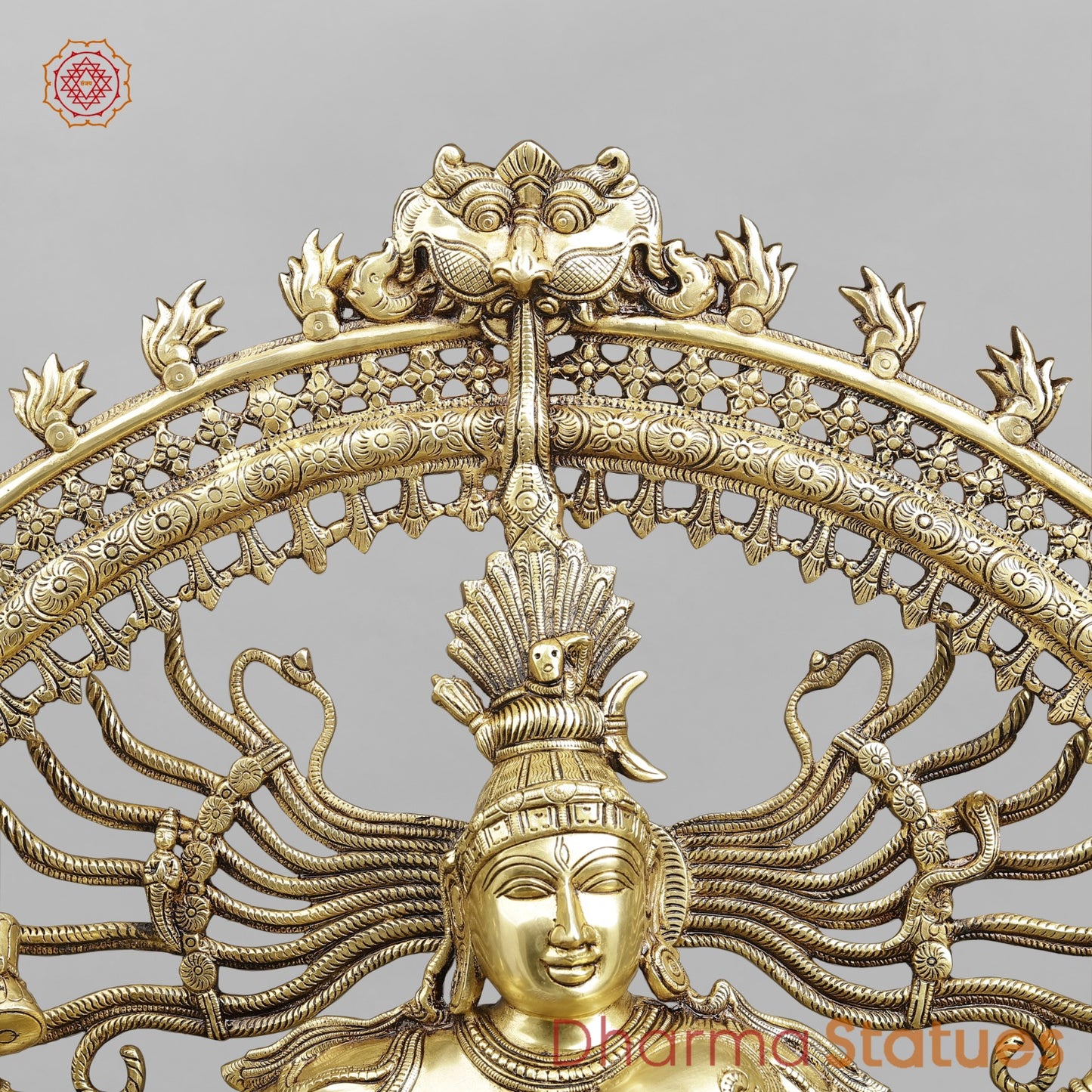 Brass Dancing Shiva (Natraj) Fine, Special Gold Finish 37"