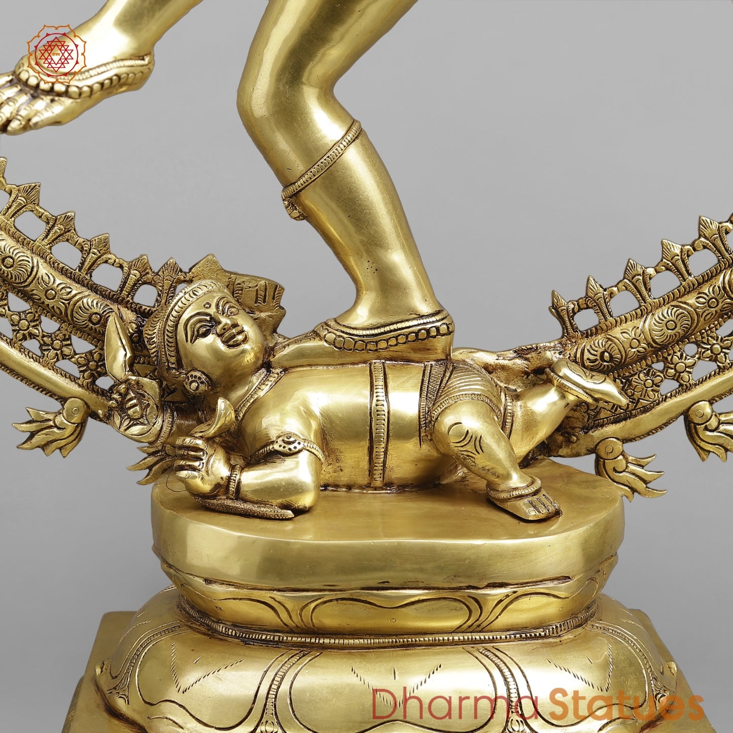 Brass Dancing Shiva (Natraj) Fine, Special Gold Finish 37"