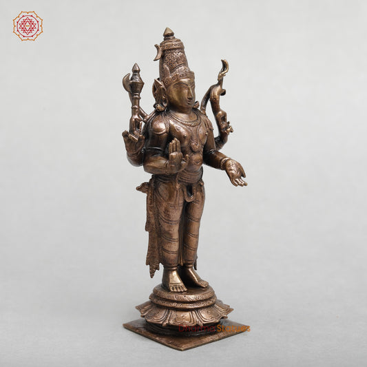 Copper Shiva Standing Fine 6.5"