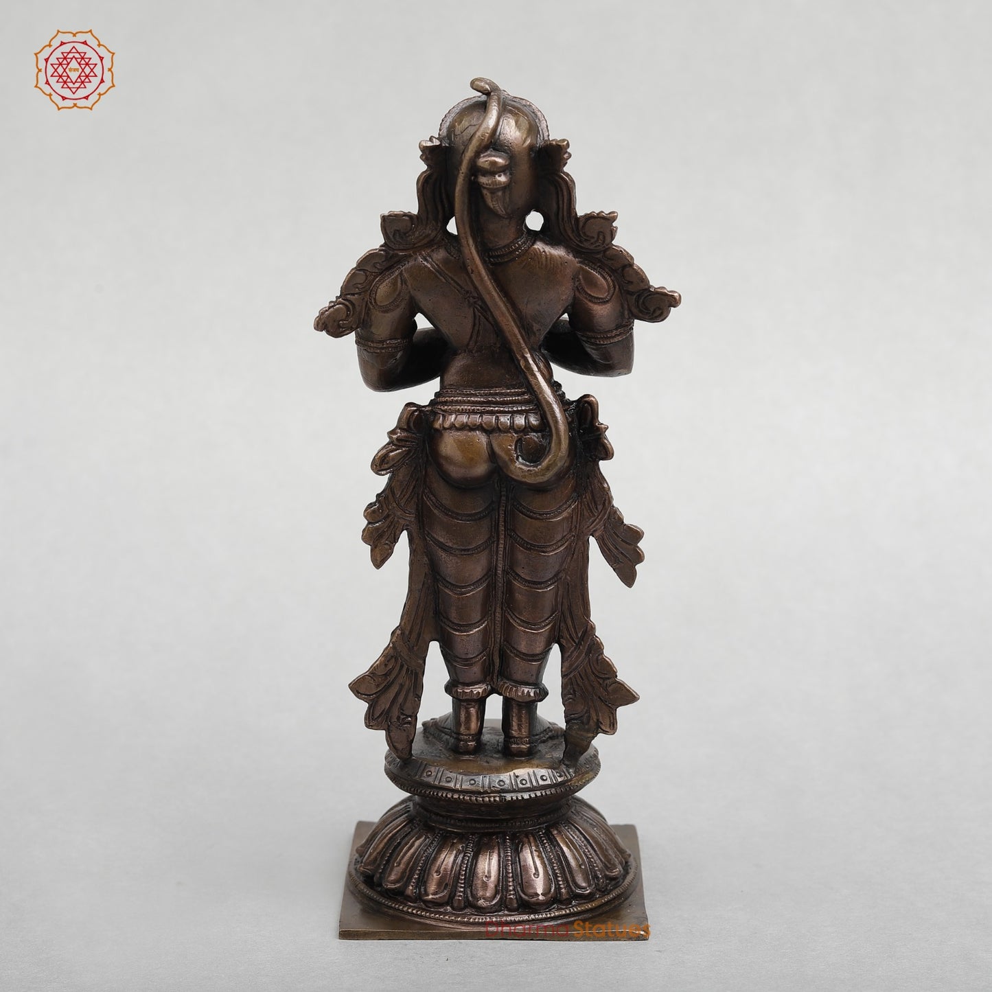 Brass Hanuman Ji Standing fine 9.5"