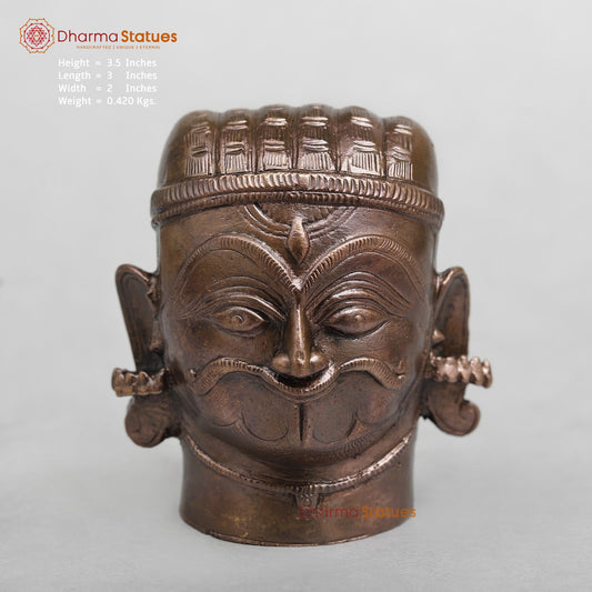 Copper Mukhlingam Shiva Head Fine 3.5”