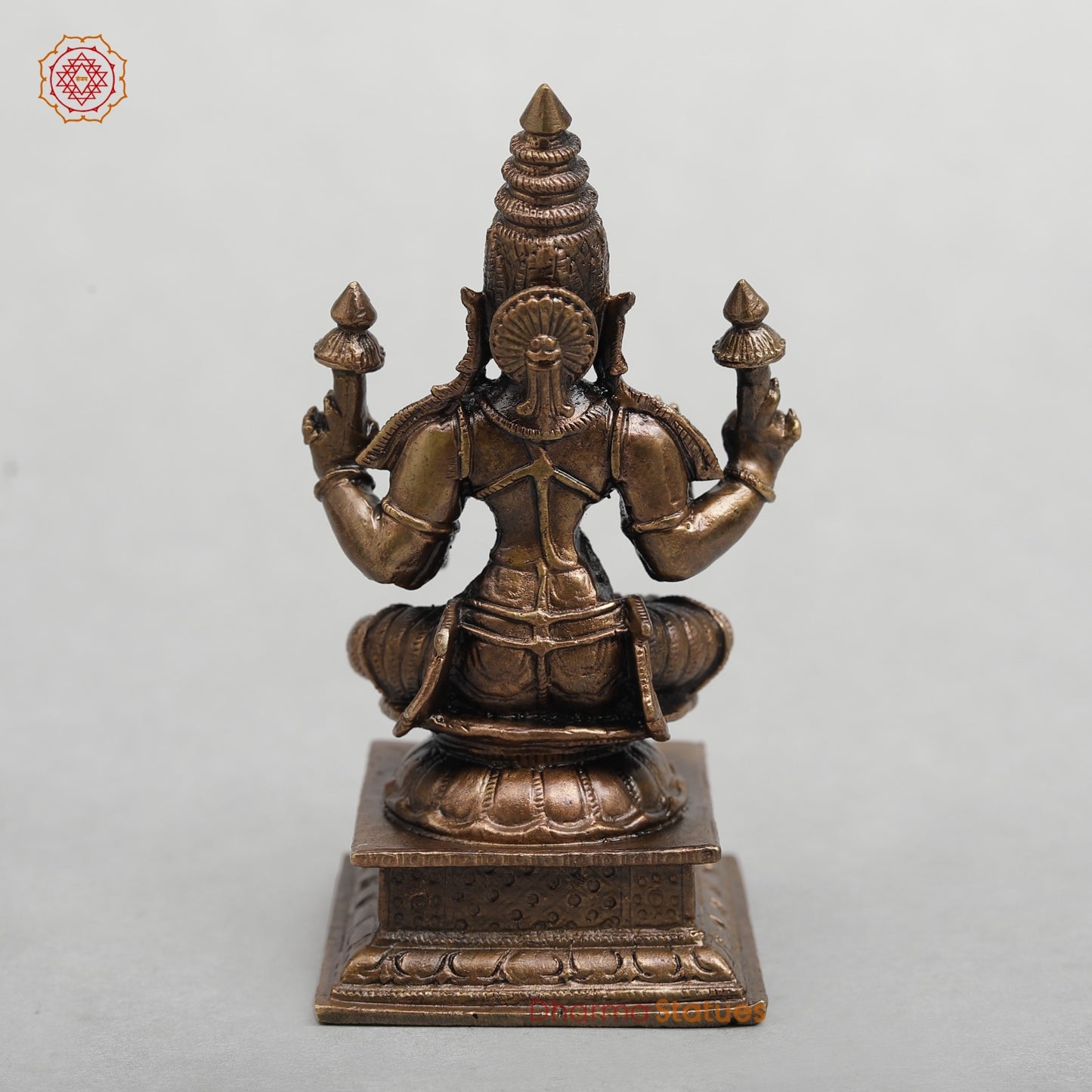 Copper Lakshmi Seated Fine 4.5”