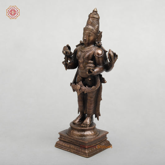 Copper Dhanwantri Standing Fine 6.5”