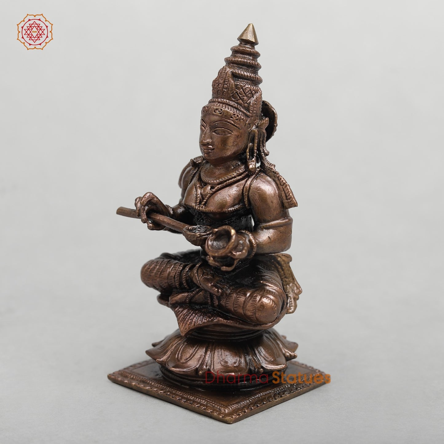 Copper Annapurna Seated Fine 4”