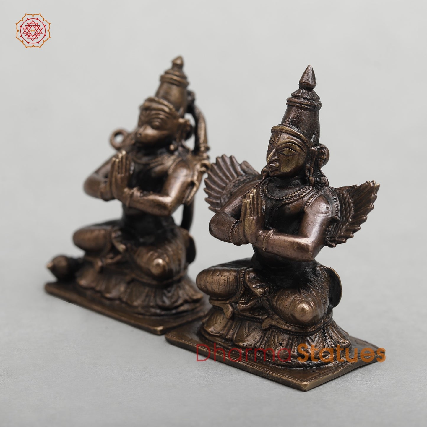 Copper Hanuman Garuda Set 2.5”