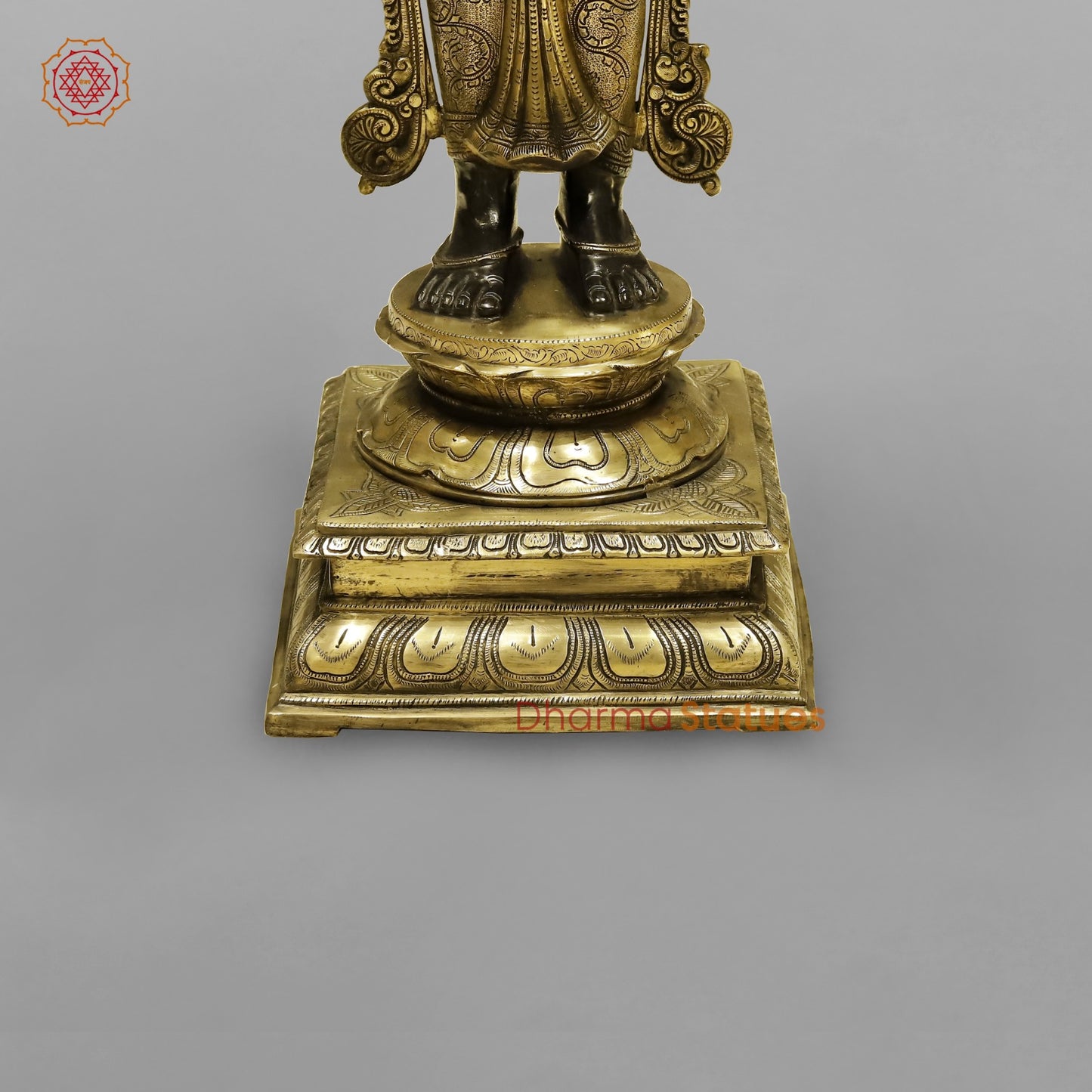 Brass Deep Lady With Multiple Hands (South India Made) Fine, Royal Black and Smooth Finish 48”