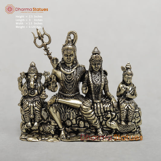 Brass Shiva Family Fine 2.5”