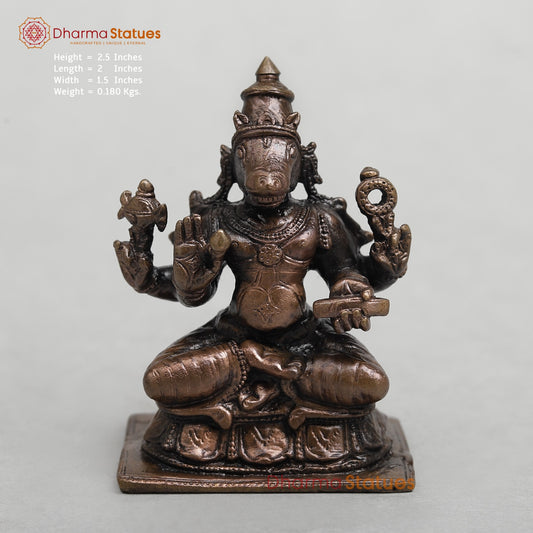 Copper Hayagriva Seated fine 2.5”