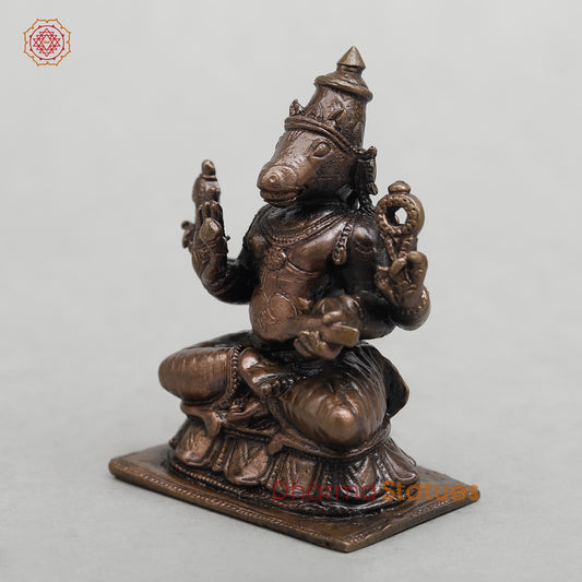 Copper Hayagriva Seated fine 2.5”