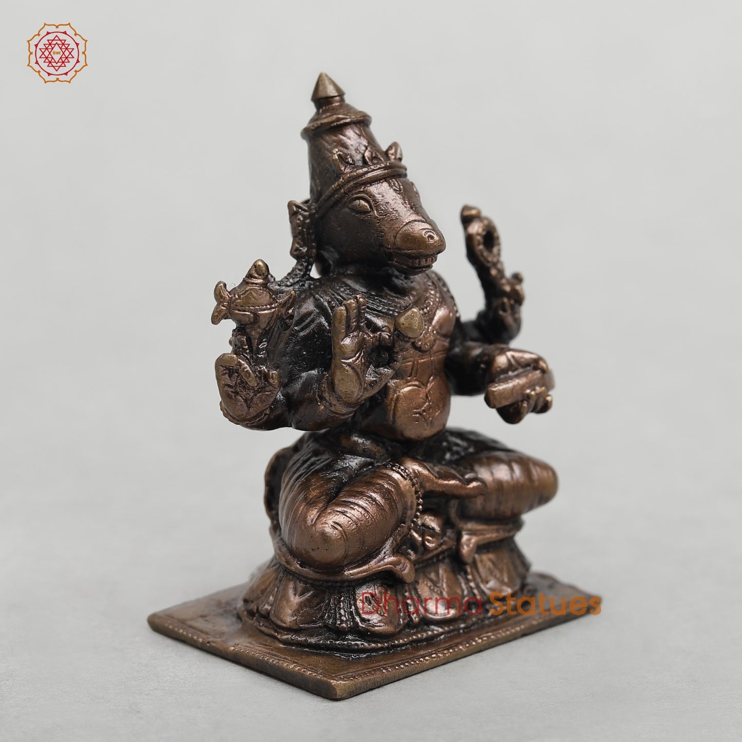 Copper Hayagriva Seated fine 2.5”