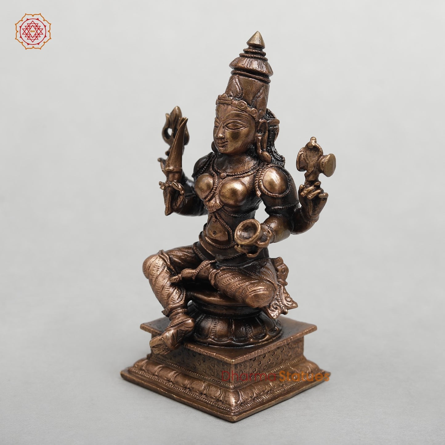 Brass Mariamma Seated Fine 4.5”