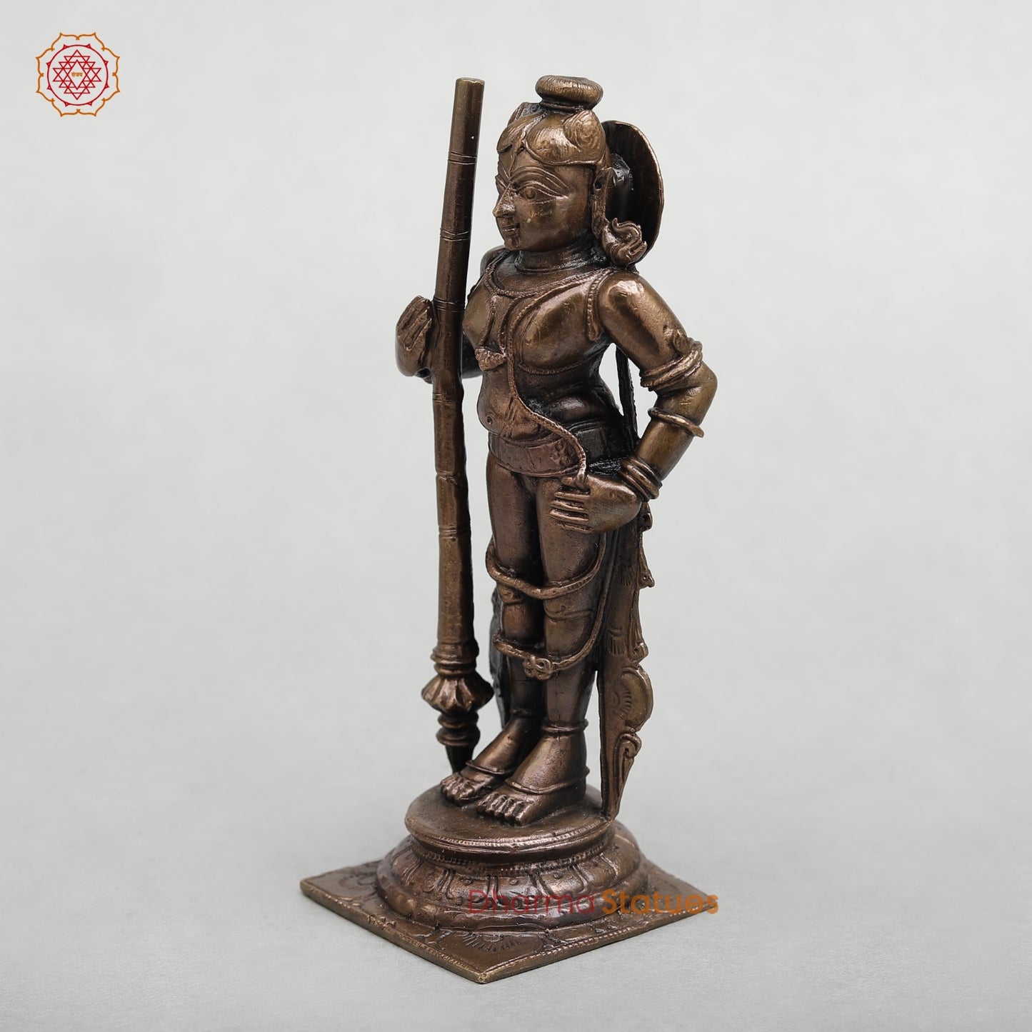 Copper Udupi Krishna Standing Fine 6”