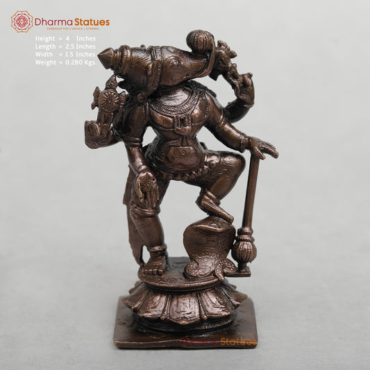 Copper Varaha Standing Fine 4”