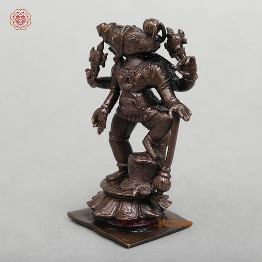 Copper Varaha Standing Fine 4”