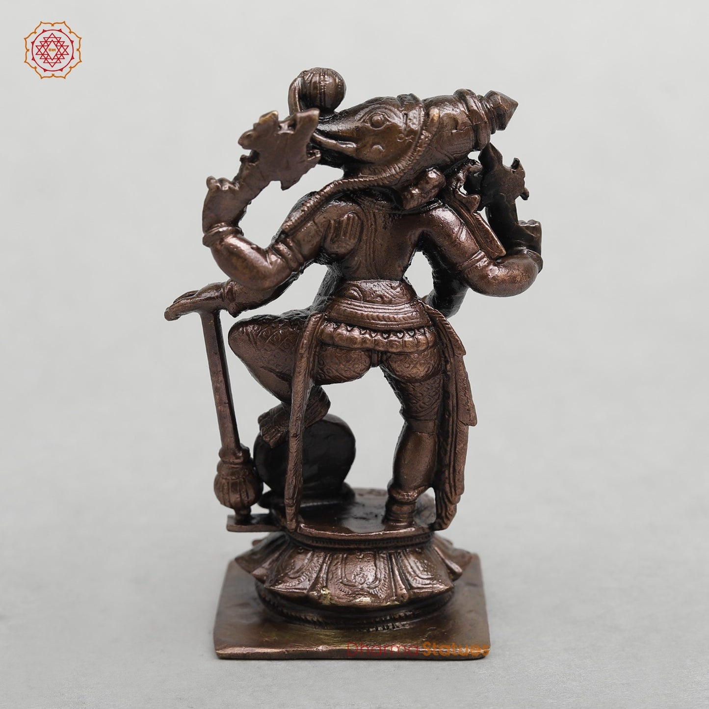 Copper Varaha Standing Fine 4”