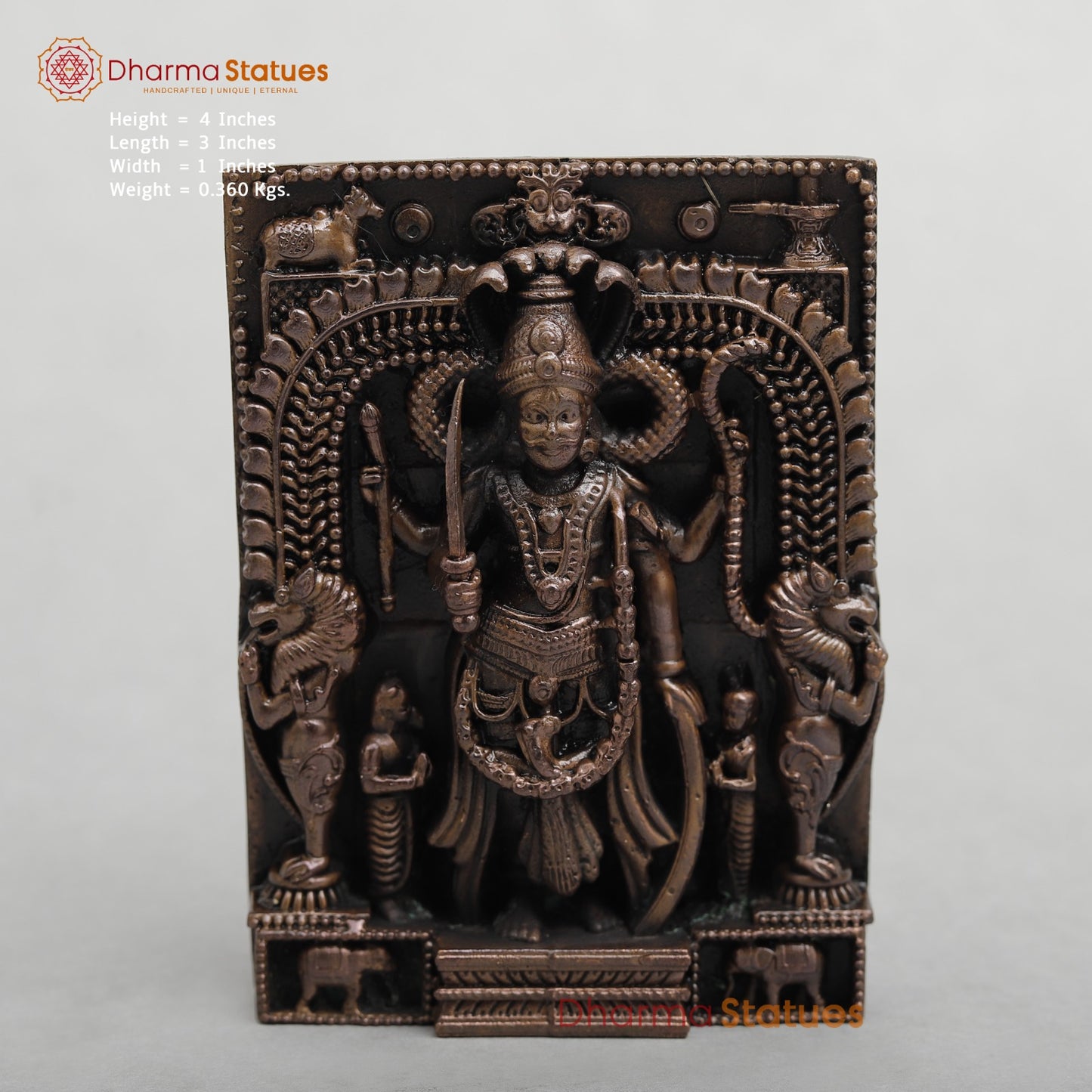 Copper Veerbhadra Fine 4”