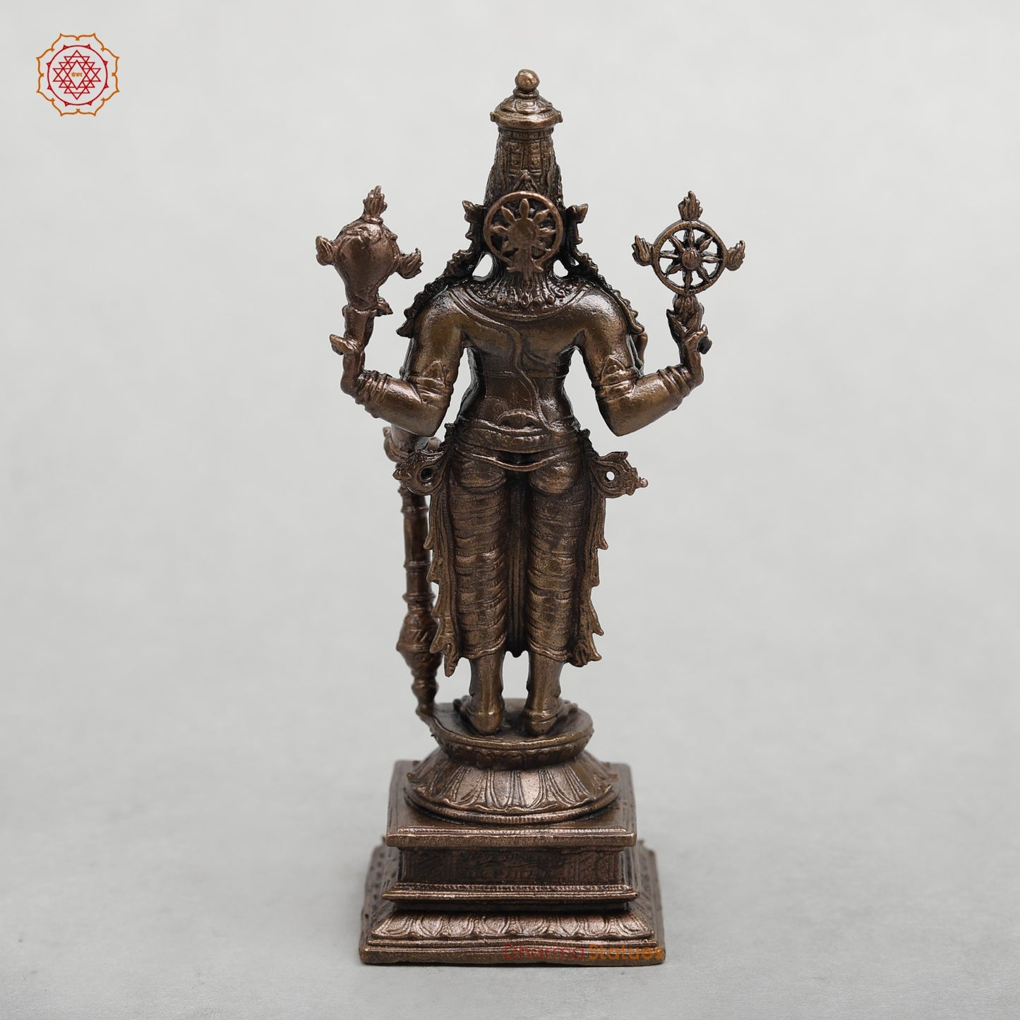 Copper Vishnu Standing Fine 5.5”
