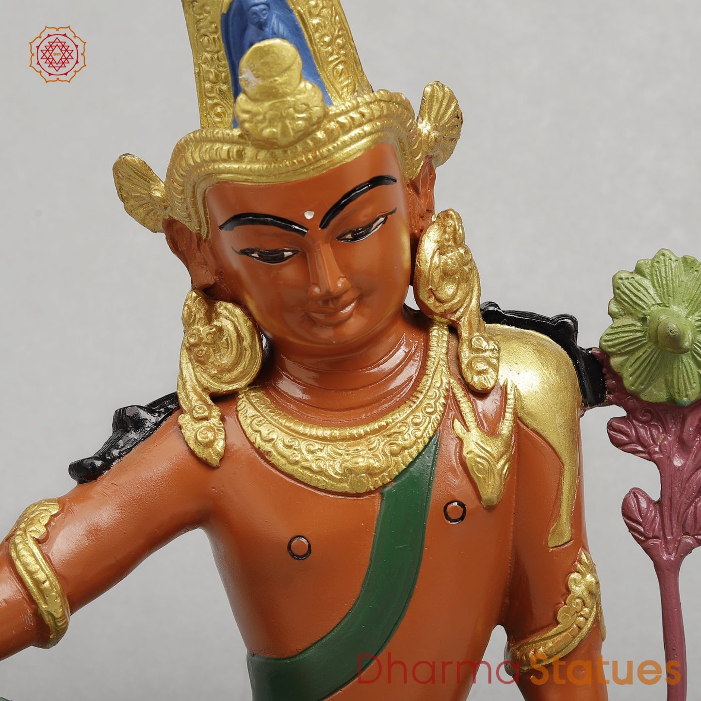 Brass Colorful Indra Seated fine 12”