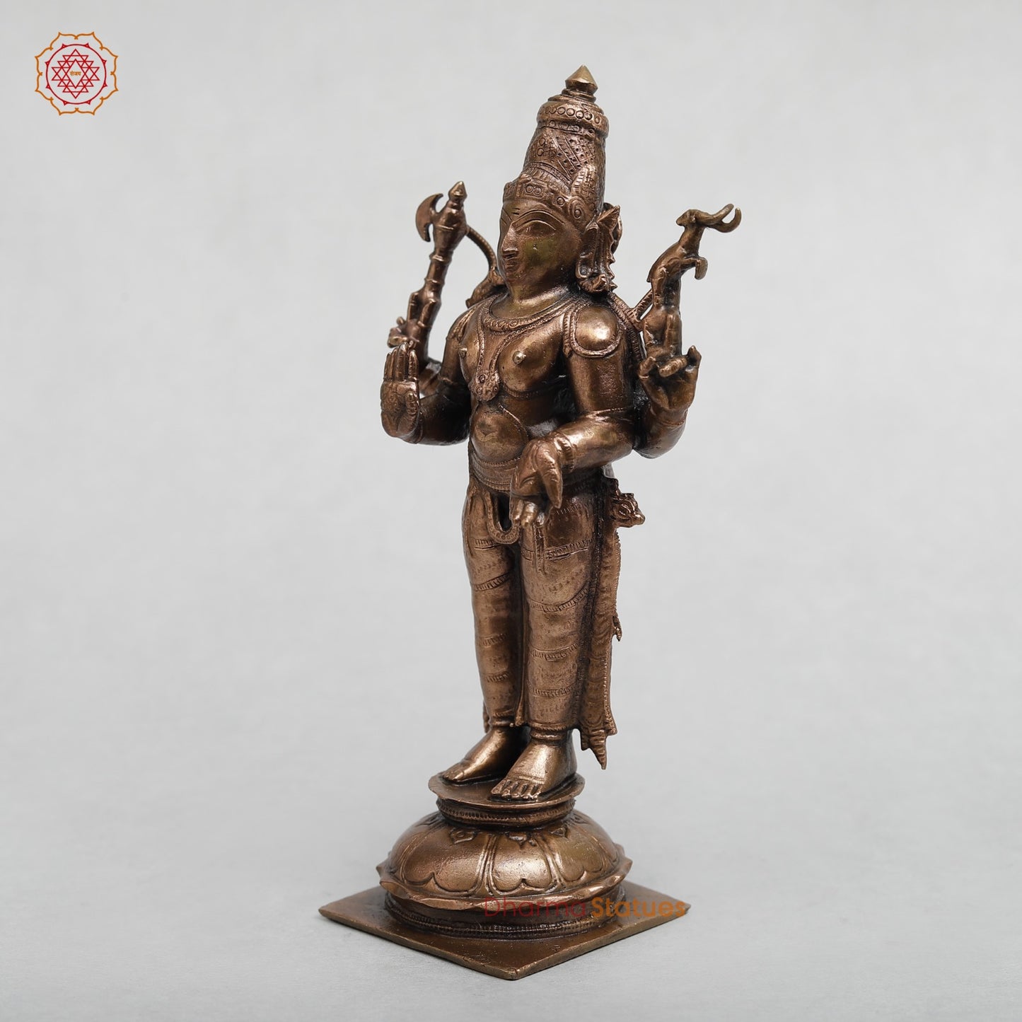 Copper Shiva Standing Fine 6.5”