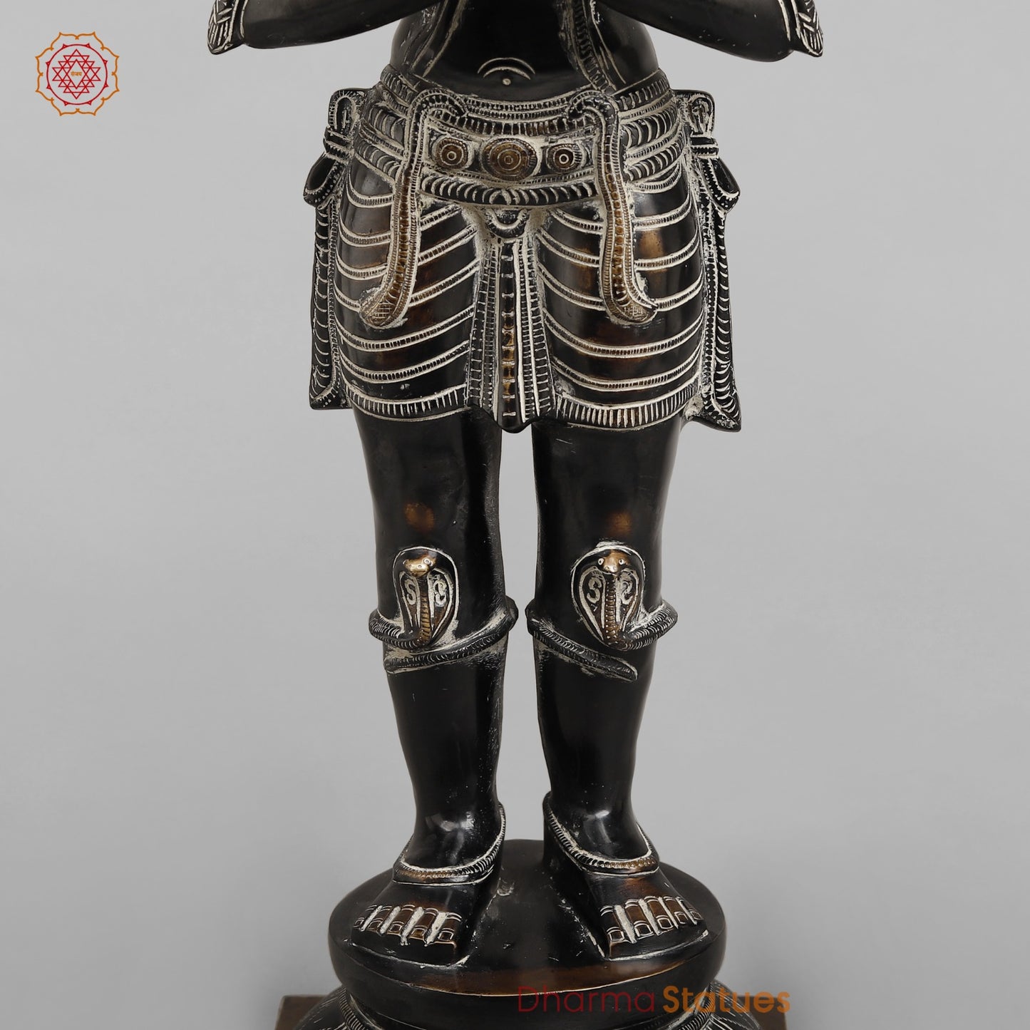 Brass Garuda Standing Fine, Antique Rustic Finish 24”