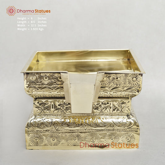 Brass Abhishekam Peeta Fine 12.5”