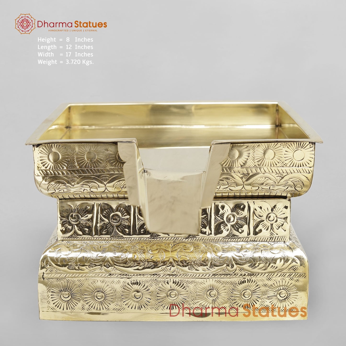 Brass Abhishekam Peeta Fine 17”