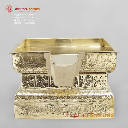 Brass Abhishekam Peeta Fine 17”