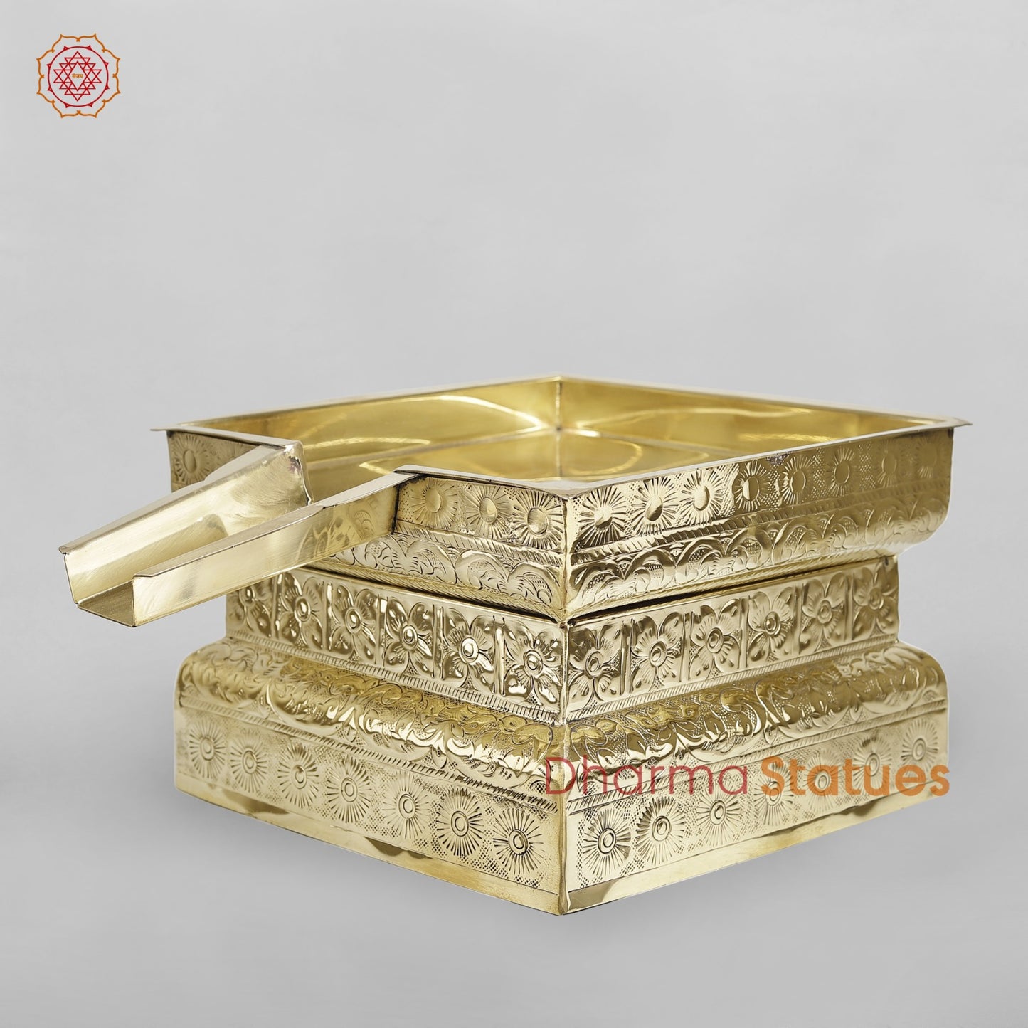 Brass Abhishekam Peeta Fine 17”