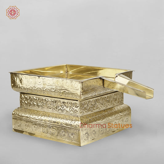 Brass Abhishekam Peeta Fine 17”