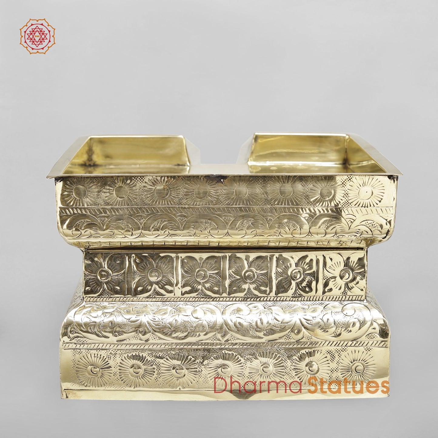 Brass Abhishekam Peeta Fine 17”