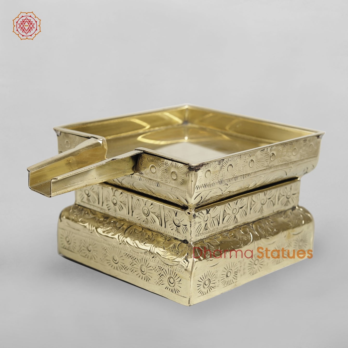 Brass Abhishekam Peeta Fine 8”