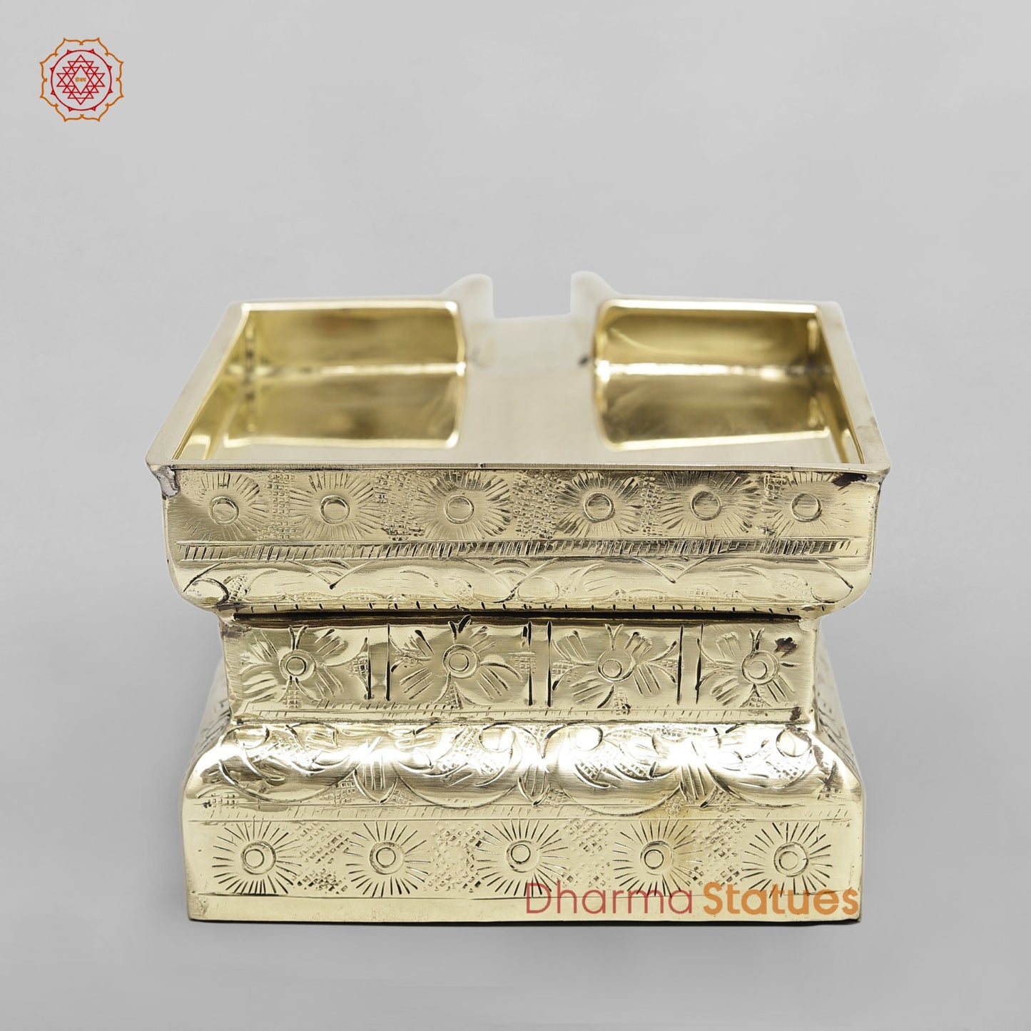 Brass Abhishekam Peeta Fine 8”