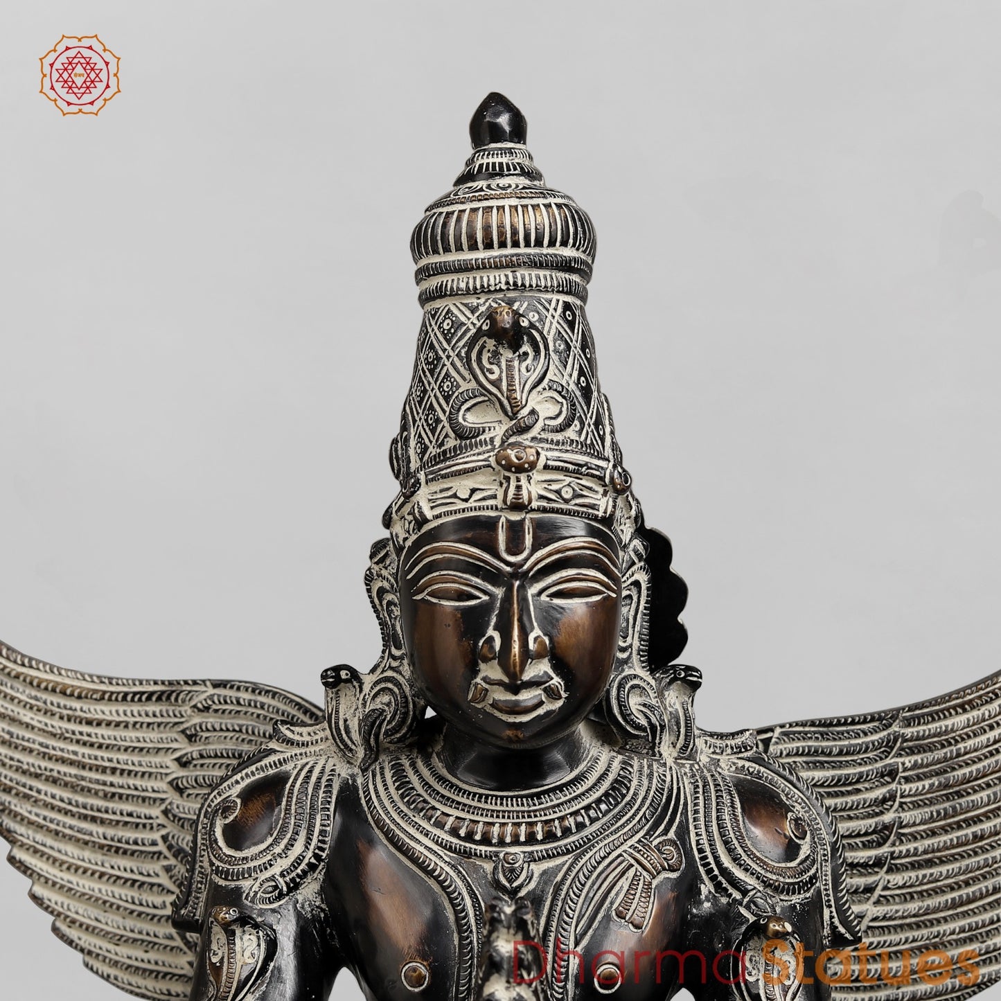Brass Hanuman Garuda set Fine, Antique Finish 24”