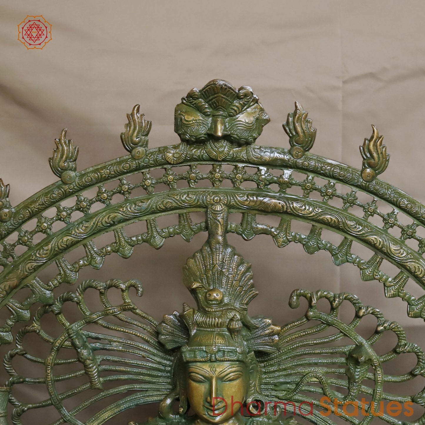 Brass Natraj Dancing Fine , Antique Bronze Finish 47”