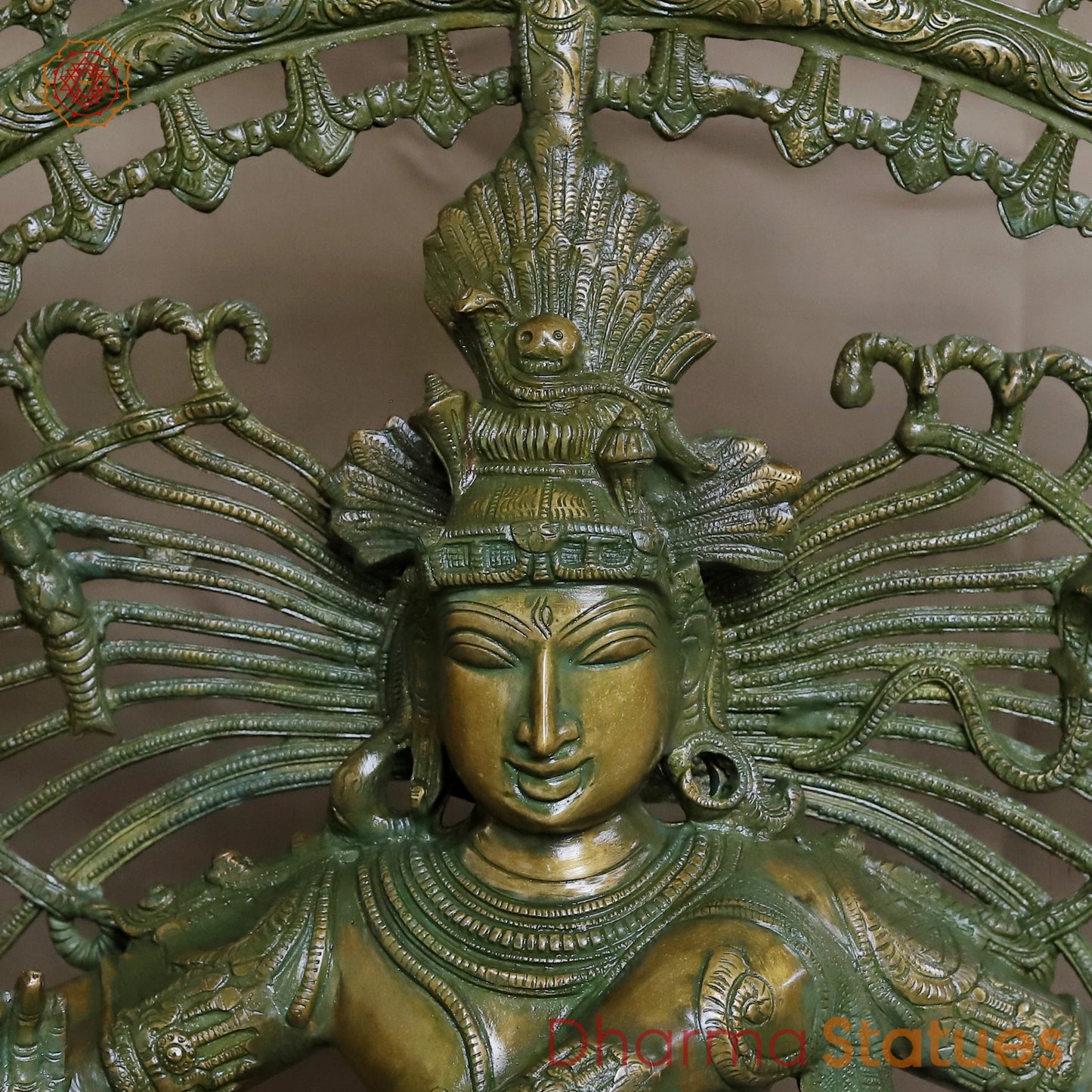 Brass Natraj Dancing Fine , Antique Bronze Finish 47”