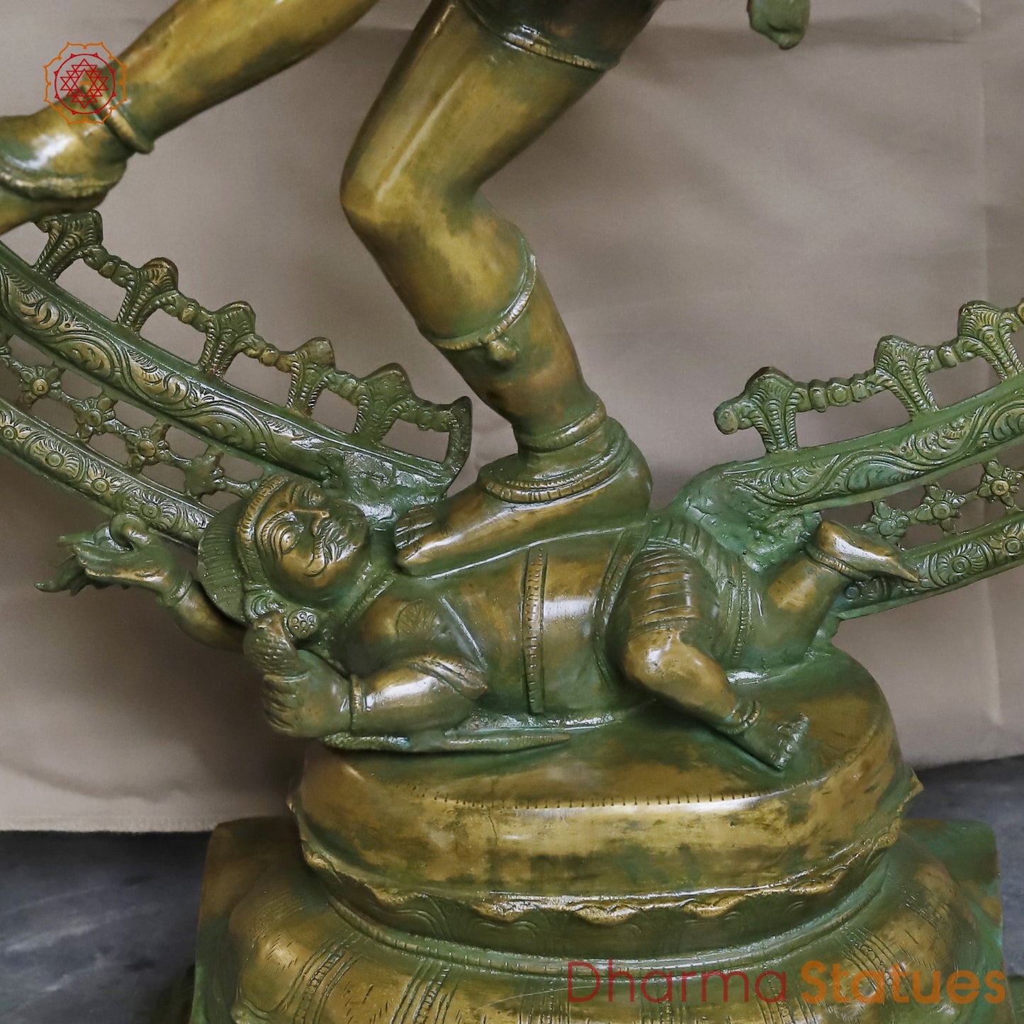 Brass Natraj Dancing Fine , Antique Bronze Finish 47”