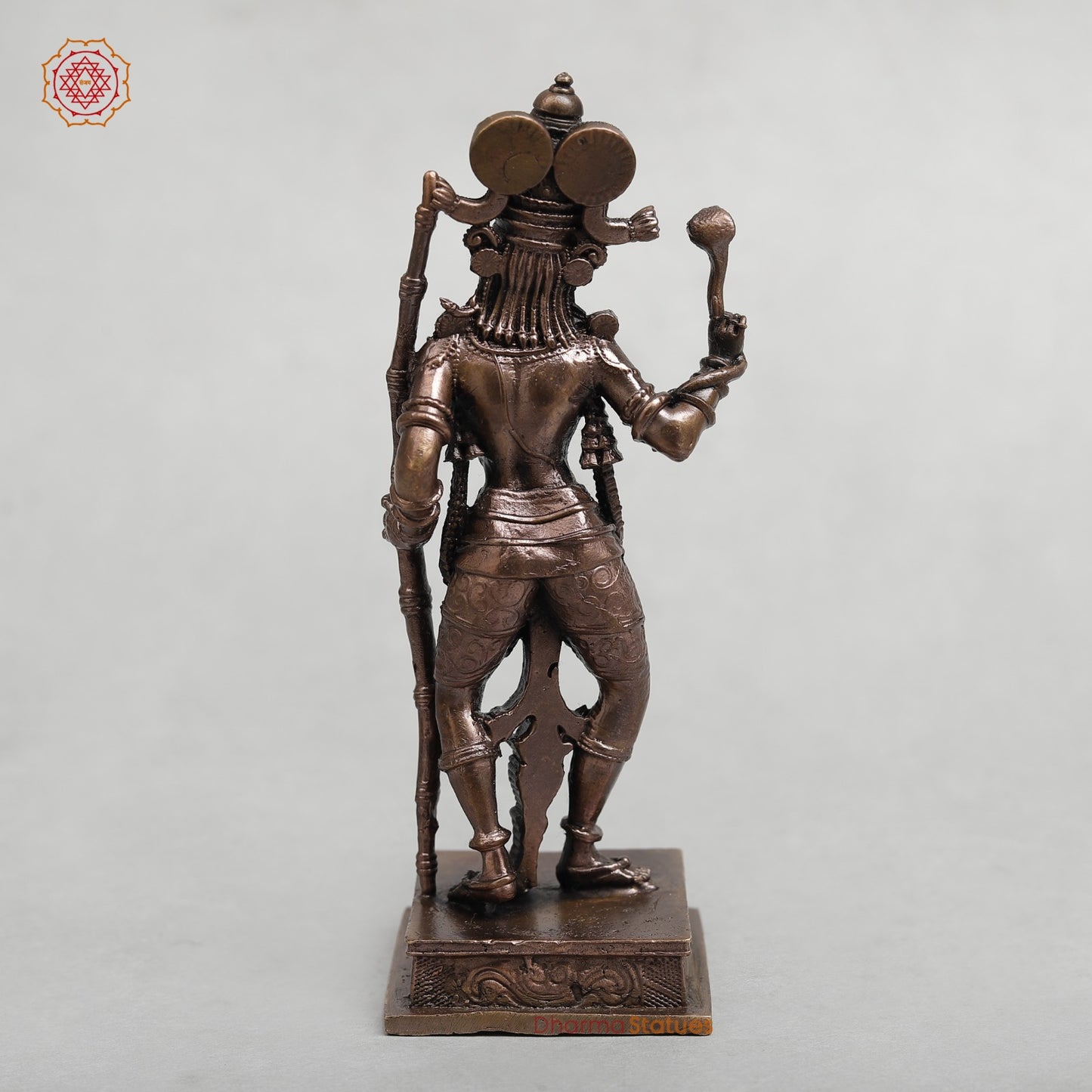 Copper Kiratha Shiva Standing Fine 6”