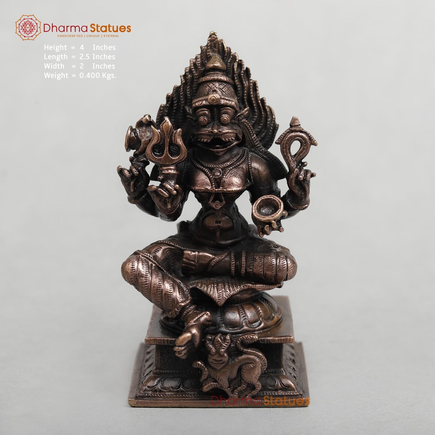Copper Mariamma Seated fine 4”