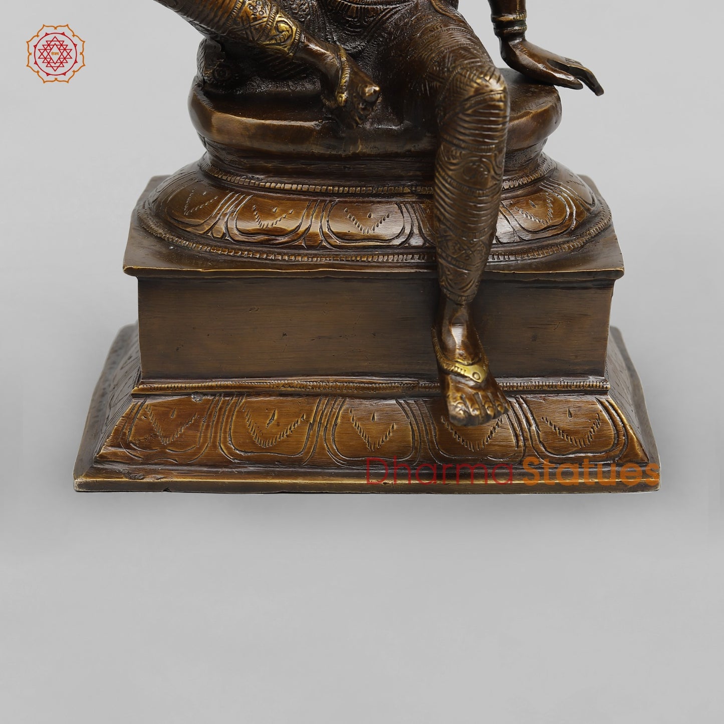 Brass Parwati (Uma) Seated, Copper Finish 13”
